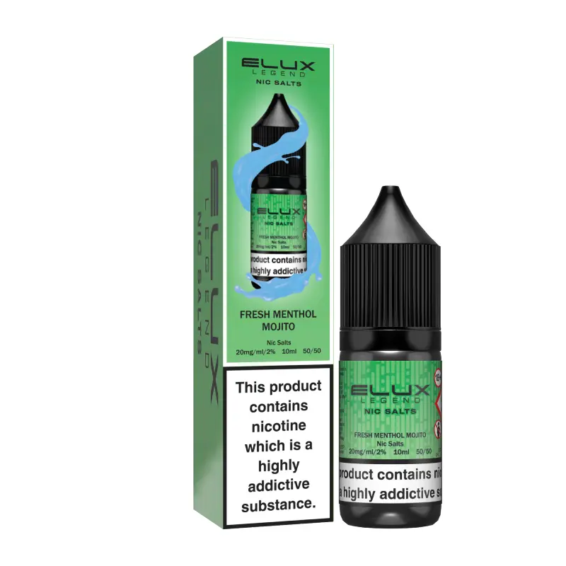 Elux Vape Juice Flavours Elux Legend Nic Salt 10ML eLiquid Elux Legend Nic  Salts - Fresh Menthol Mojito - 10ml| Vape and Go