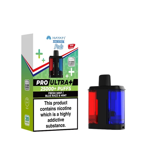 Hayati Pro Ultra Plus Pods - Fresh Mint/Blue Razz & Mint