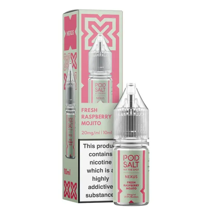 Fresh Raspberry Mojito Nic Salt E-Liquid by Blast Pod Salt Nexus 10ml 