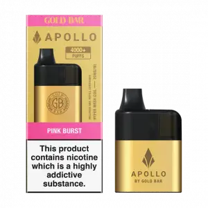 Pink Burst Gold Bar Apollo 20K Disposable Pod Kit