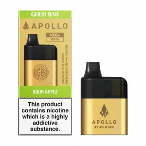 Sour Apple Gold Bar Apollo 20K Disposable Pod Kit