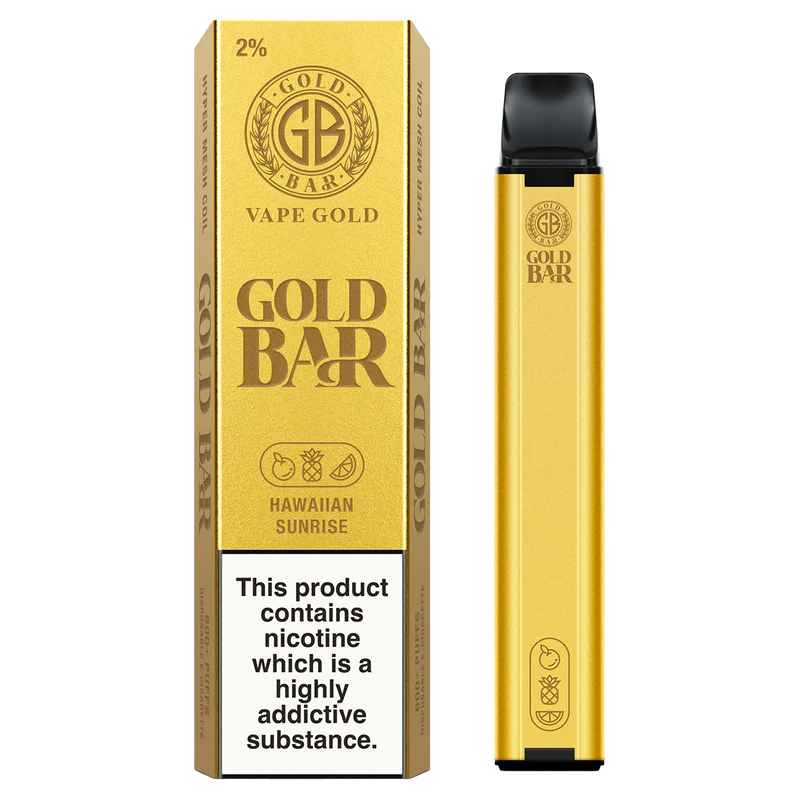 Hawaiian Sunrise Gold Bar Disposable Vape 20mg