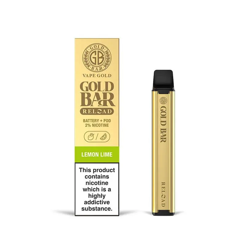  Gold Bar Reload Disposable Pod Kit - Lemon Lime 