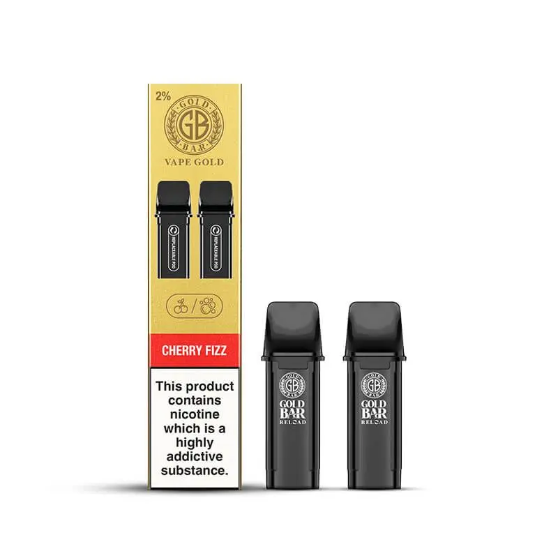 Gold Bar Reload Prefilled Vape Pods - Cherry Fizz