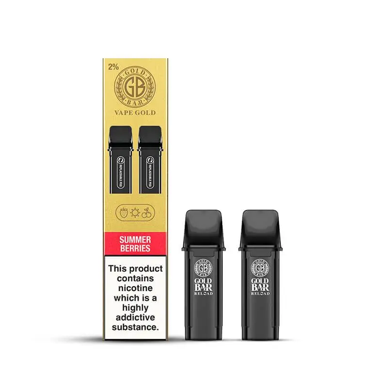  Gold Bar Reload Prefilled Vape Pods - Summer Berries 