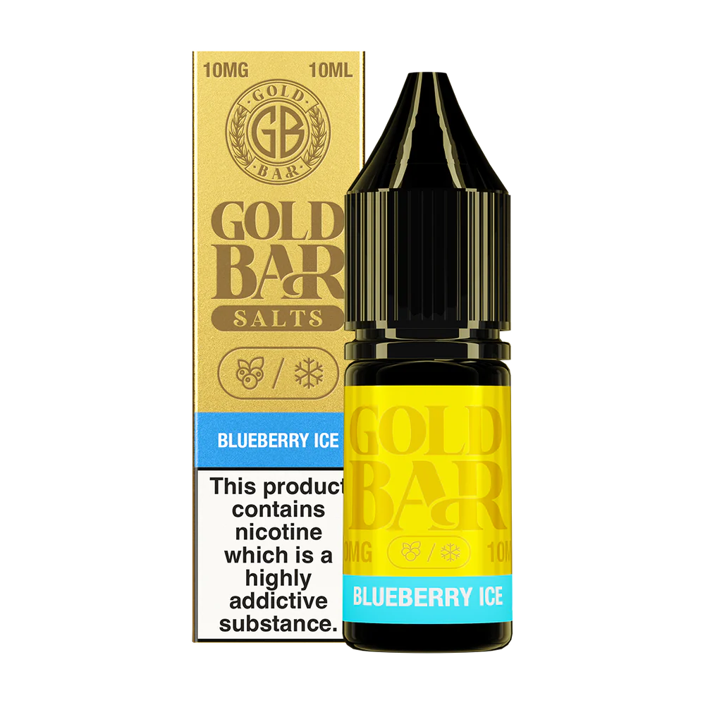 Blueberry Ice Nic Salt E-Liquid by Gold Bar 10ml