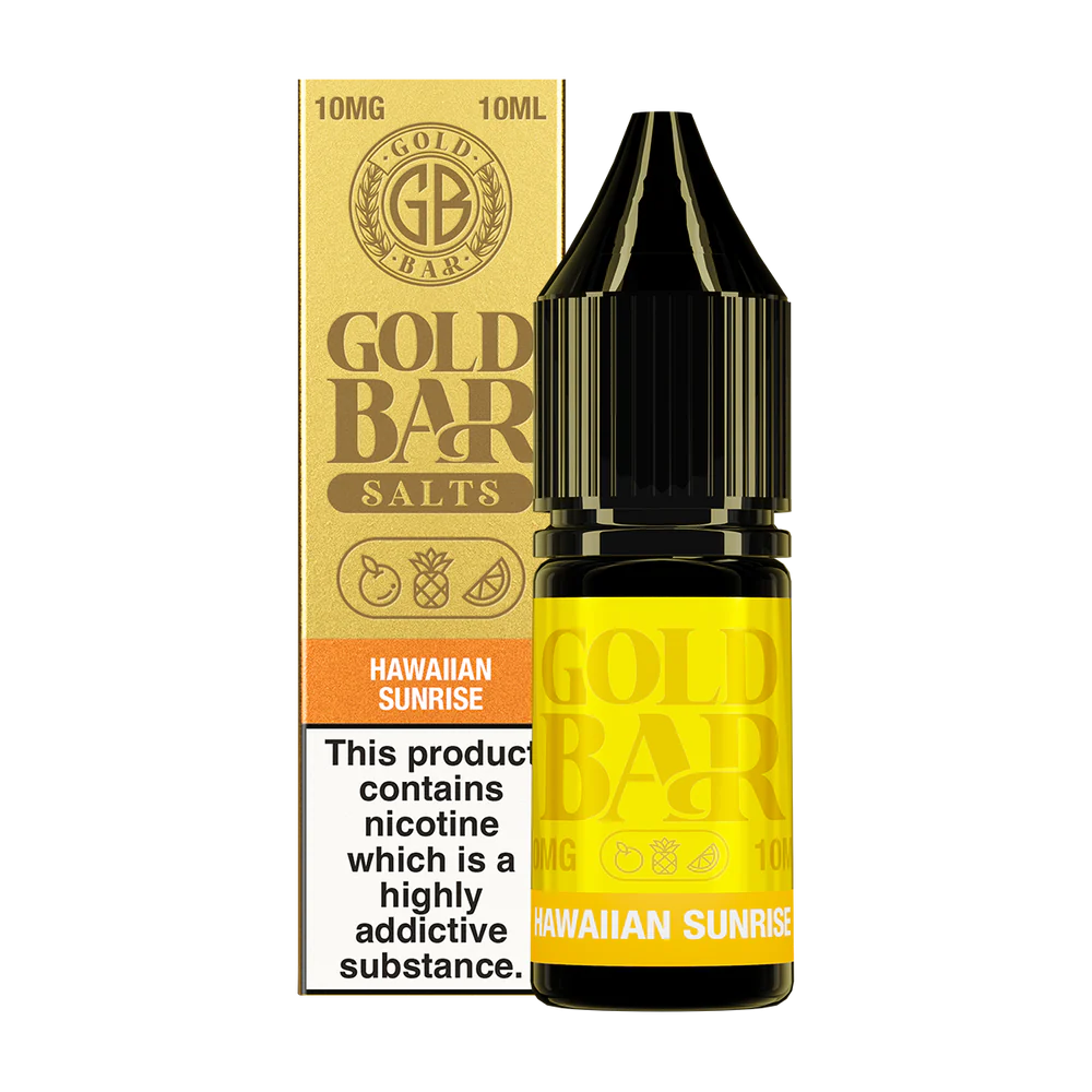 Hawaiian Sunrise Nic Salt E-Liquid by Gold Bar 10ml