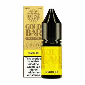 Lemon Ice Nic Salt E-Liquid by Gold Bar 10ml