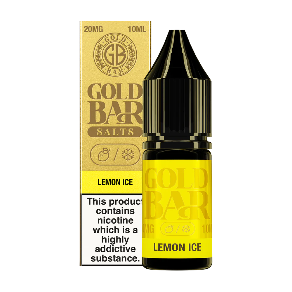 Lemon Ice Nic Salt E-Liquid by Gold Bar 10ml