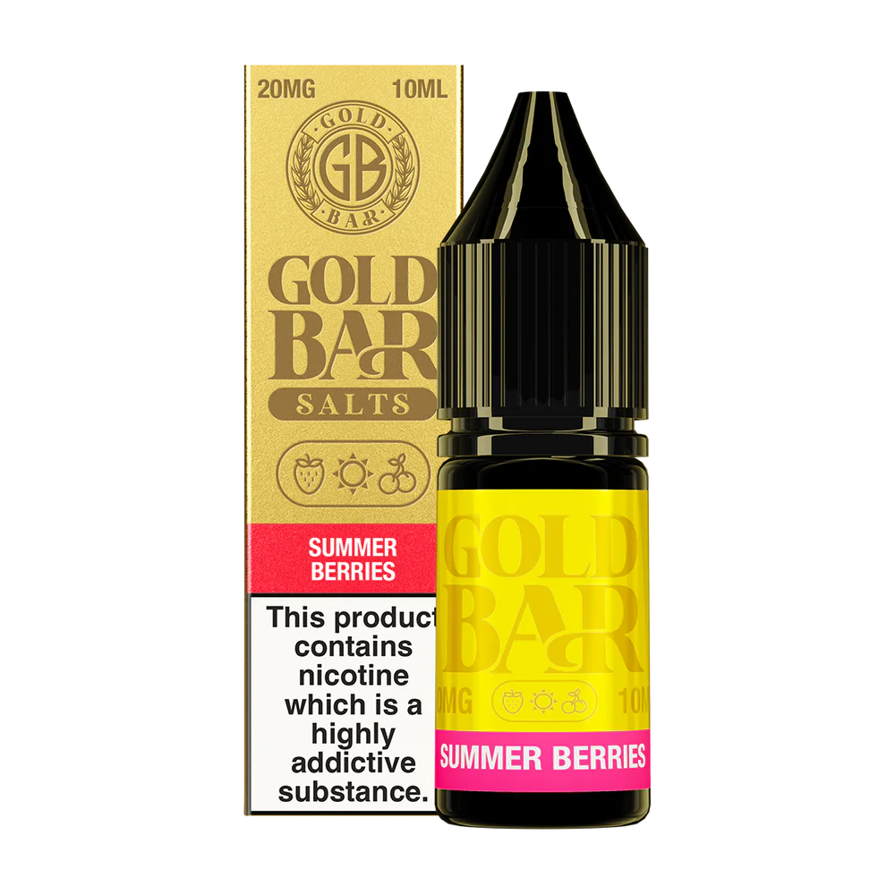 Summer Berries Nic Salt E-Liquid by Gold Bar 10ml