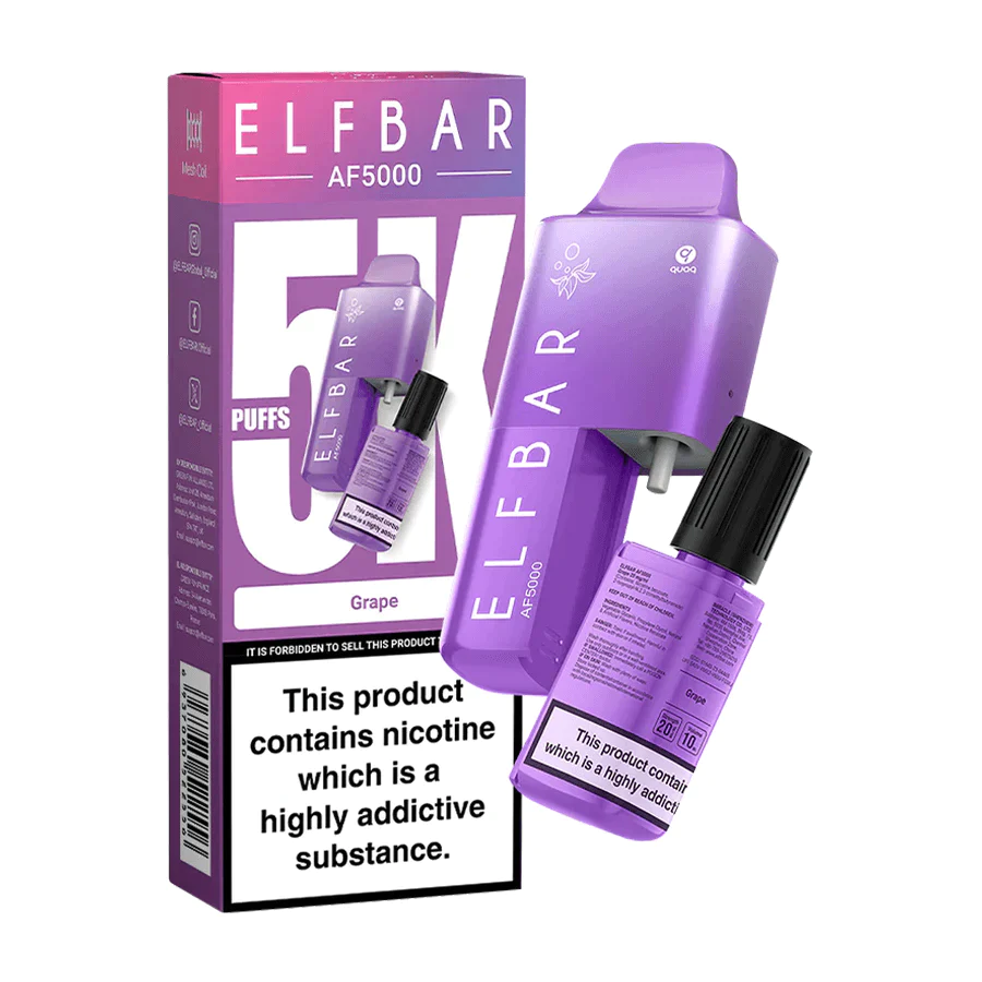 Grape by Elf Bar AF5000 Disposable Pod Kit 