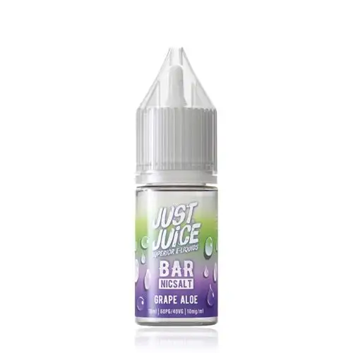  Grape Aloe Nic Salt E-Liquid by Just Juice Bar Salts 10ml 