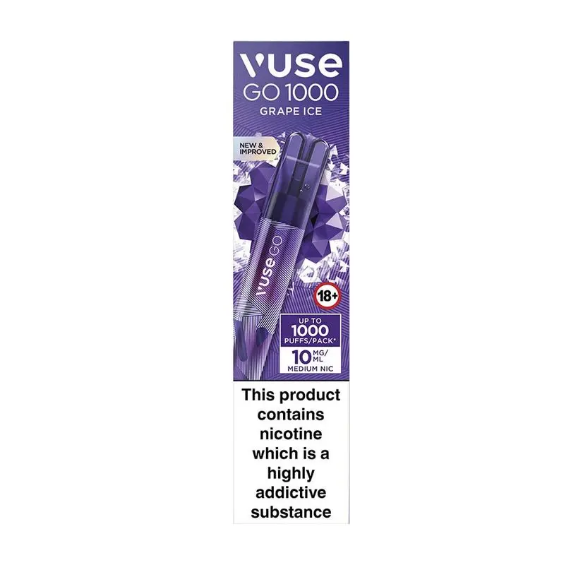 Grape Ice Vuse Go 1000 Disposable Vape 10mg