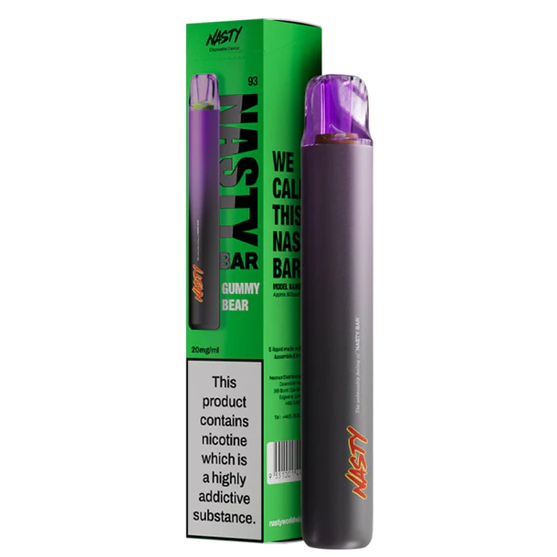 Nasty Bar 600 Disposable Vape - Gummy Bear