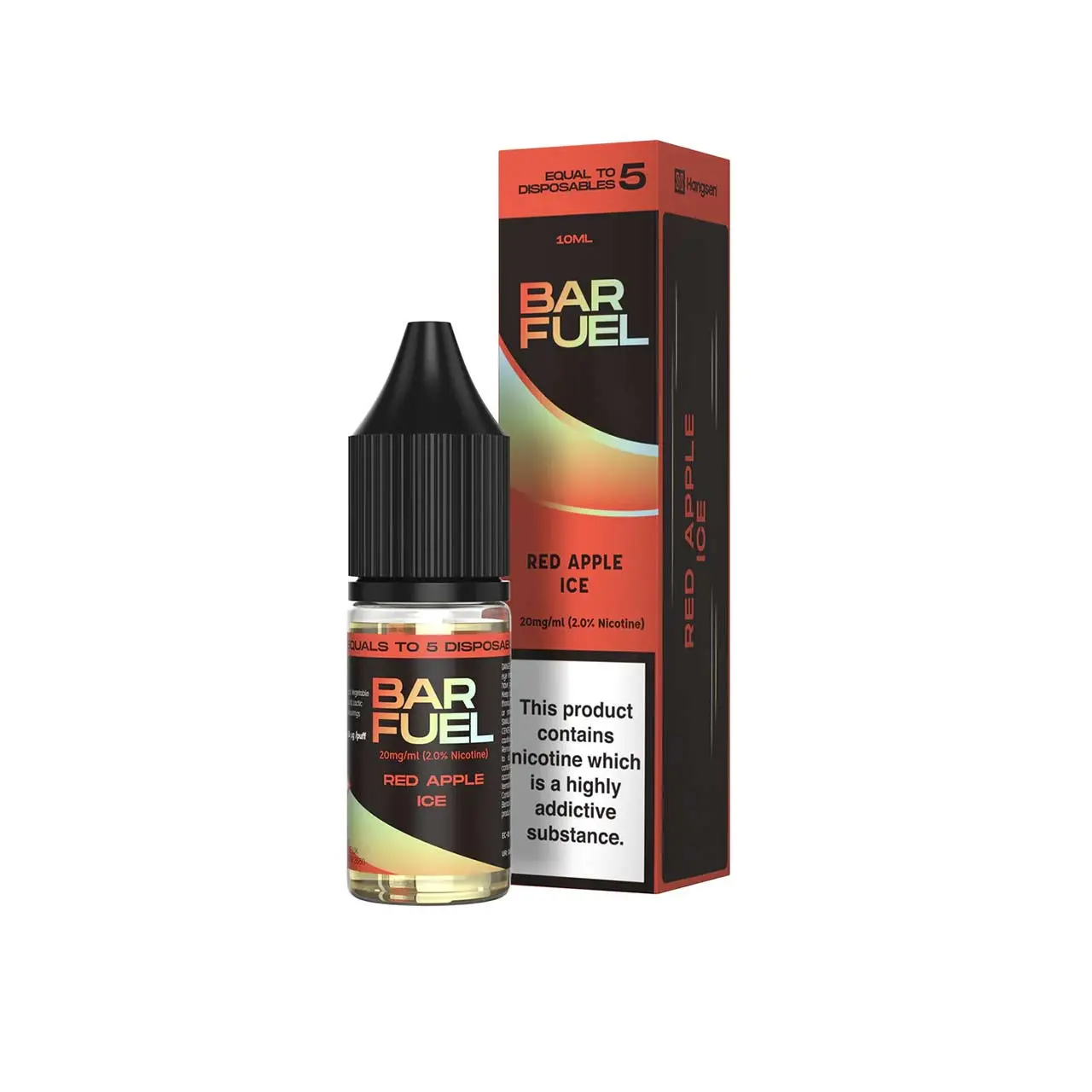  Red Apple Ice Nic Salt E-Liquid by Hangsen Bar Fuel 10ml  