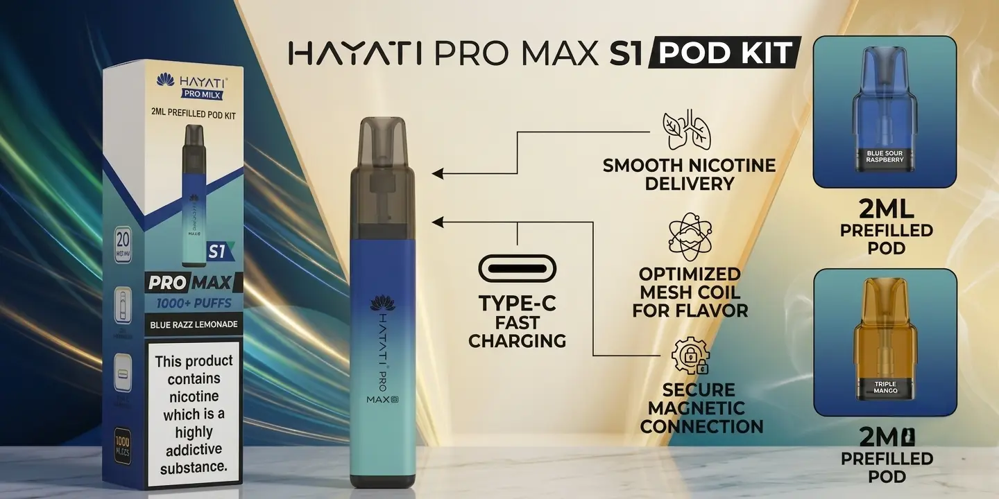 Hayati Pro Max S1 Prefilled Pod Kit