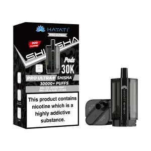 Hayati Pro Ultra Plus Shisha 30K Pods Bru Ice Lemon Mint/Bru Ice & Rubi Lychee