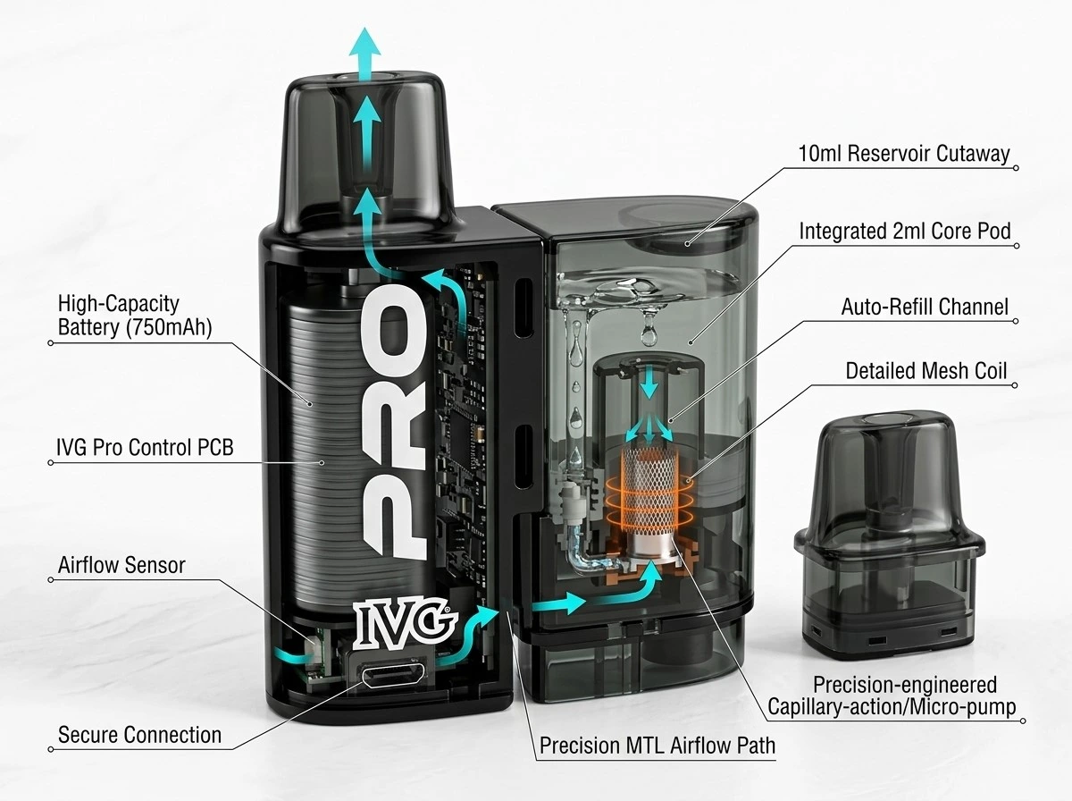 How Do IVG Pro 12 Prefilled Pods Work