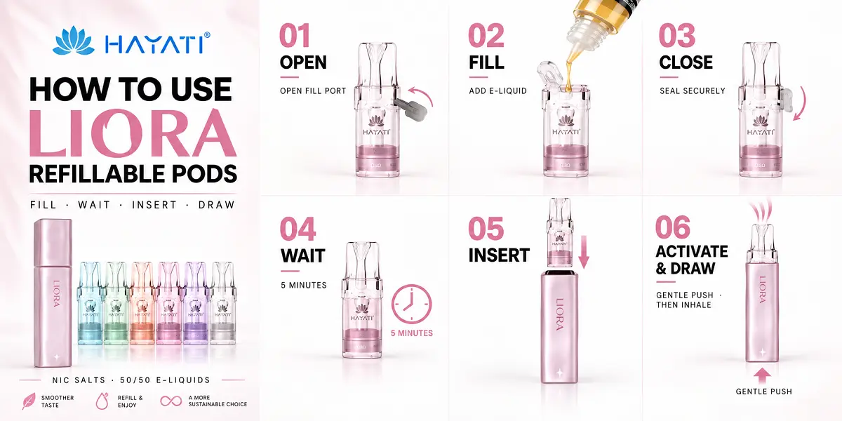 How to Use Hayati Liora Refillable Pods