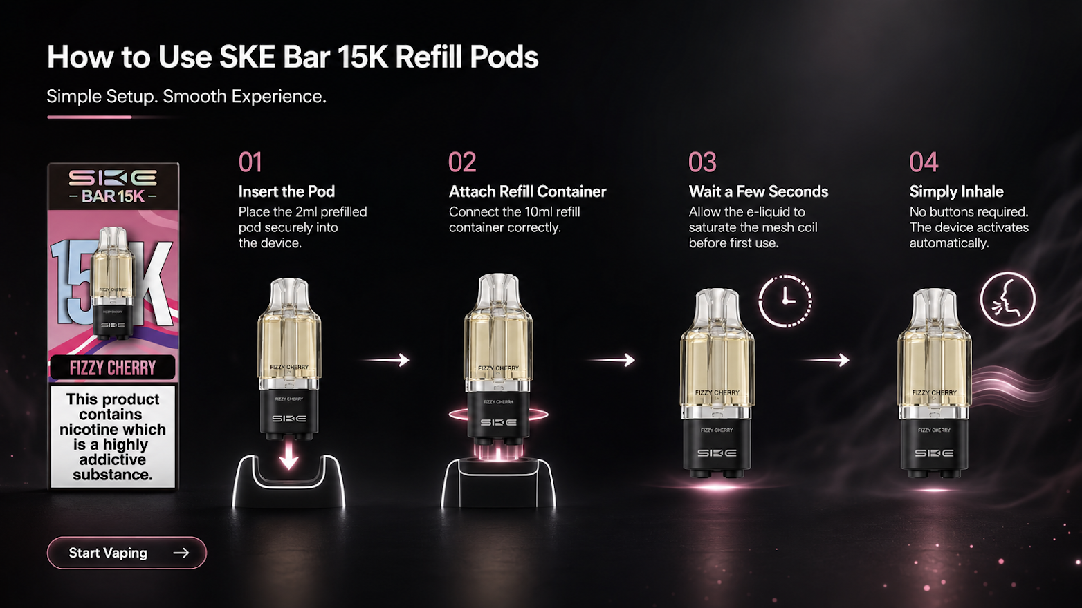 How to Use SKE Bar 15K Prefilled Pods
