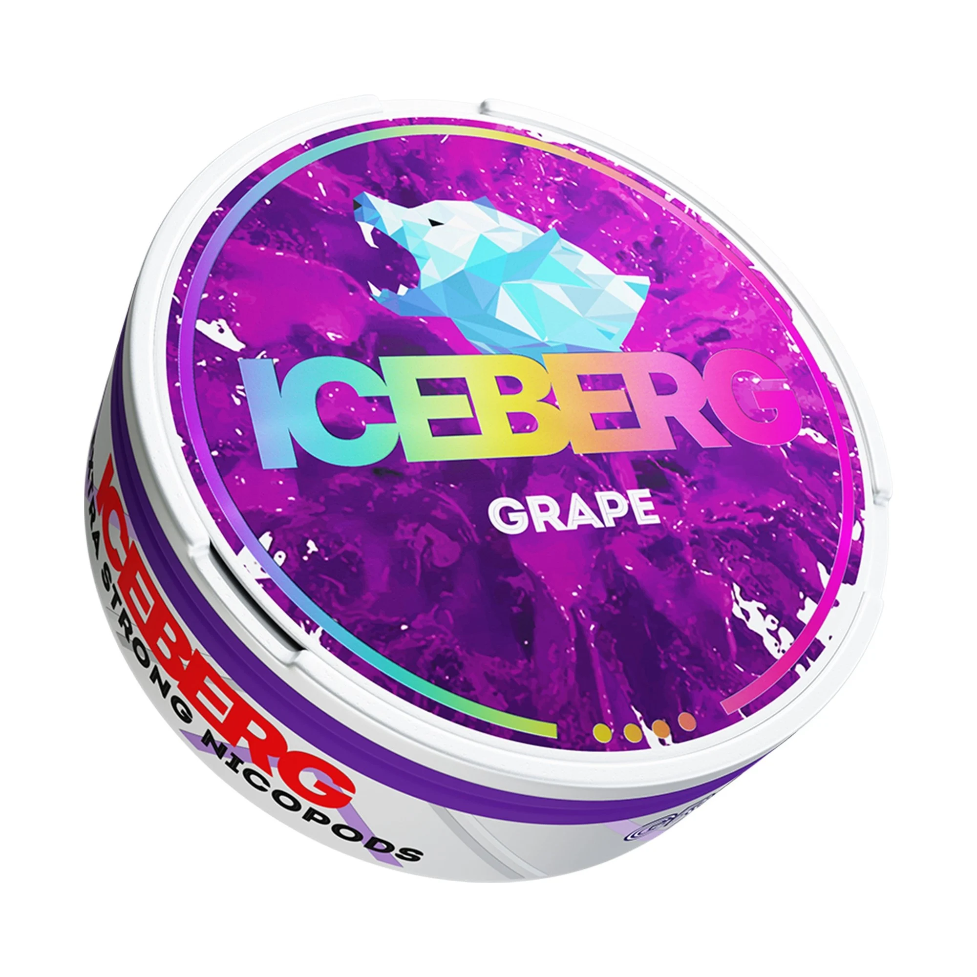  Grape Medium Nicotine Pouches by Ice Berg 75mg/g 