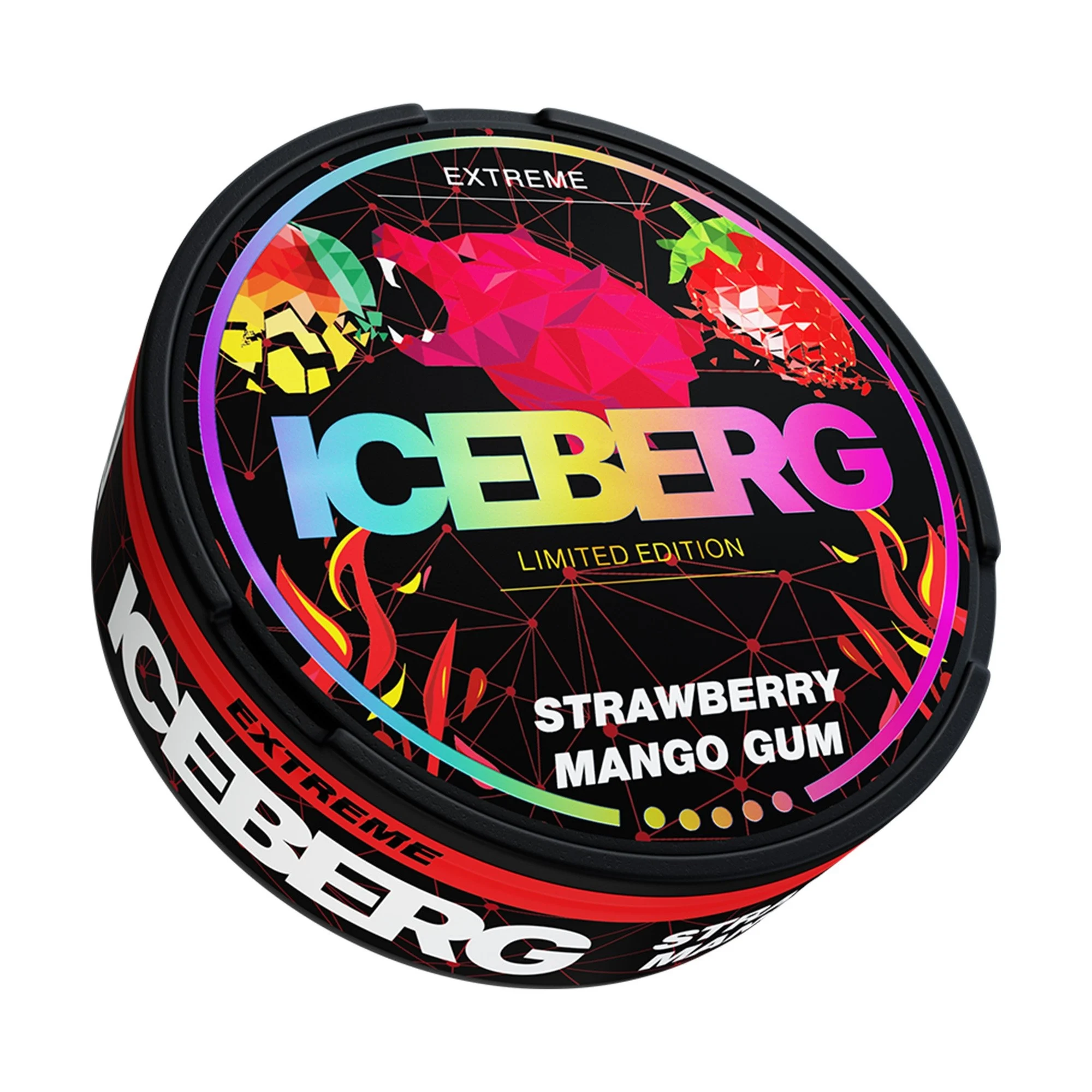  Strawberry Mango Gum Limited Edition Nicotine Pouches by Ice Berg 150mg/g 