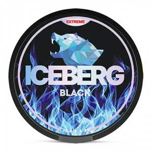 Black Ultra Nicotine Pouches by Ice Berg 150mg/g