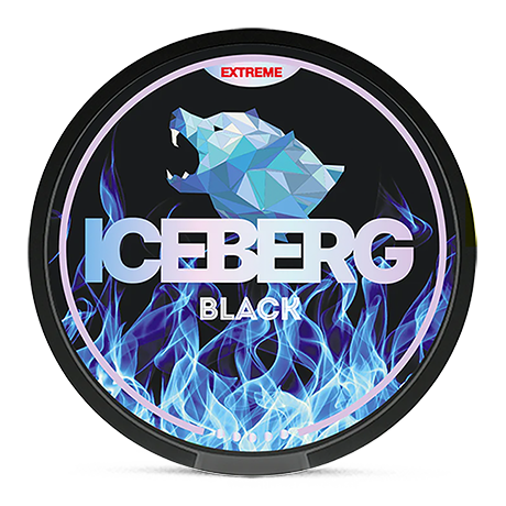  Black Ultra Nicotine Pouches by Ice Berg 150mg/g 