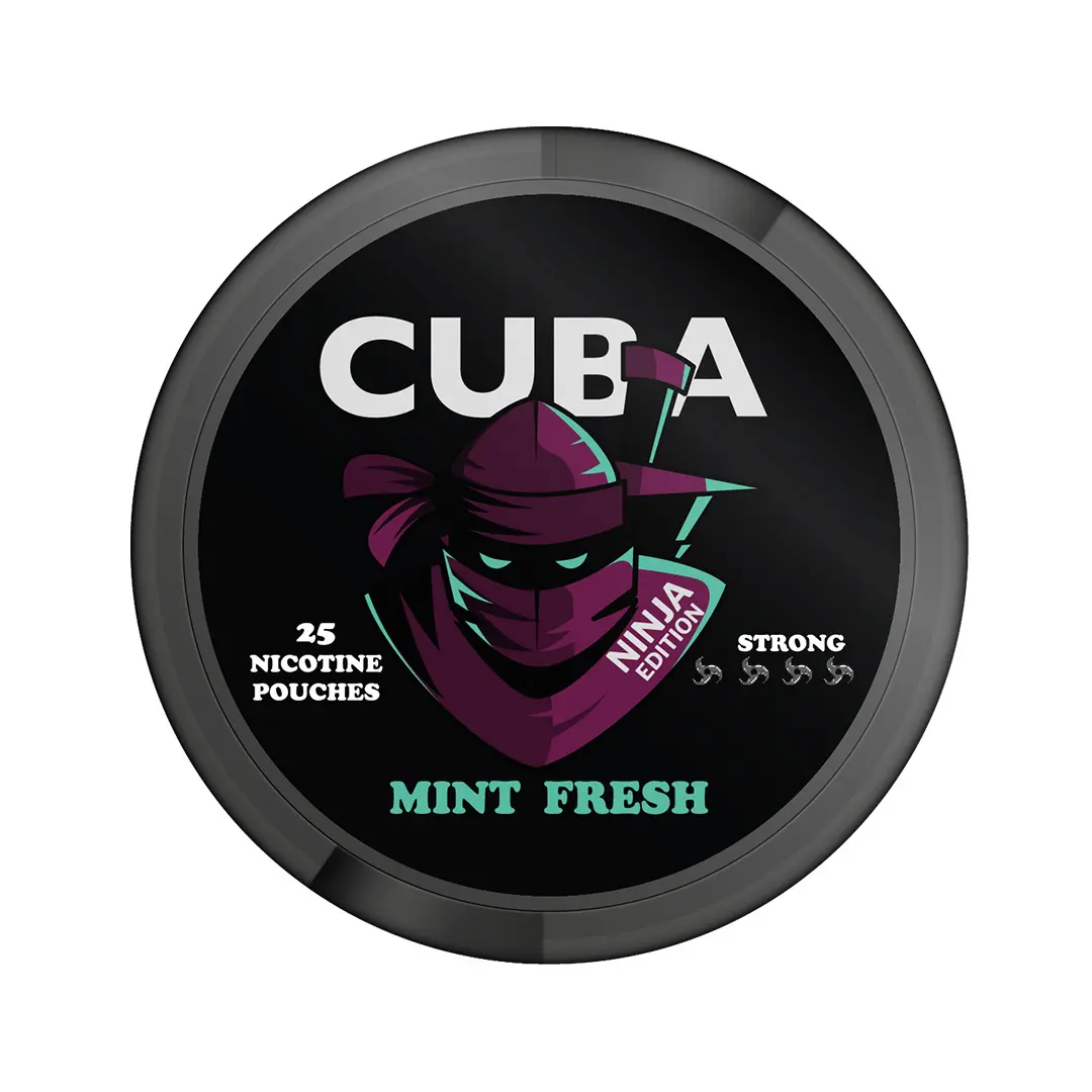 30mg Cuba Ninja Nicotine Pouches - Mint Fresh| Vape and Go