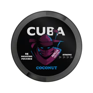 30mg Cuba Ninja Nicotine Pouches - Coconut