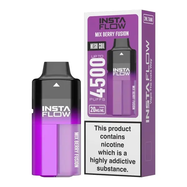  Mix Berry Fusion(Purple) by Instafill Instaflow 5000 Disposable Vape Kit 