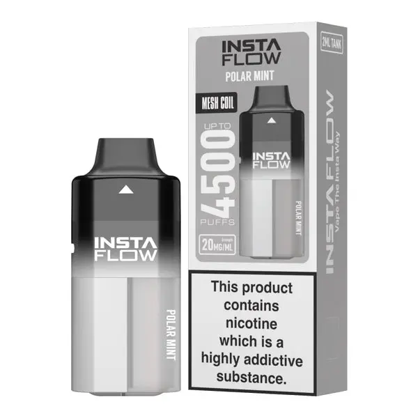  Polar Mint(Grey) by Instafill Instaflow 5000 Disposable Vape Kit 