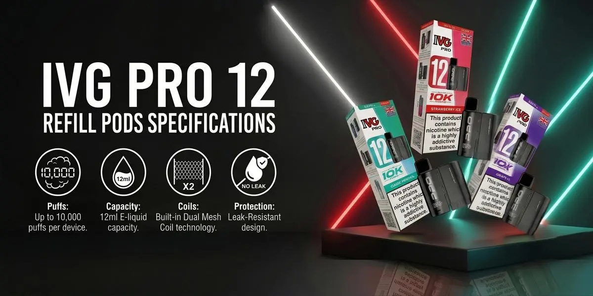 IVG Pro 12 Pods Specifications