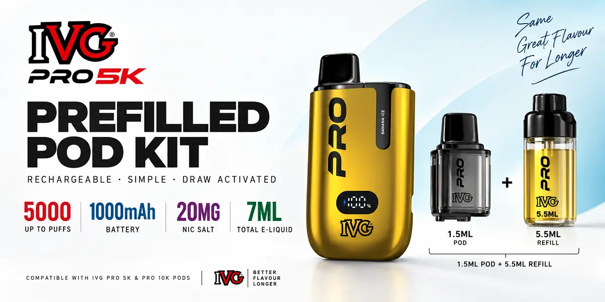 IVG Pro 5K Prefilled Pod Kit Overview