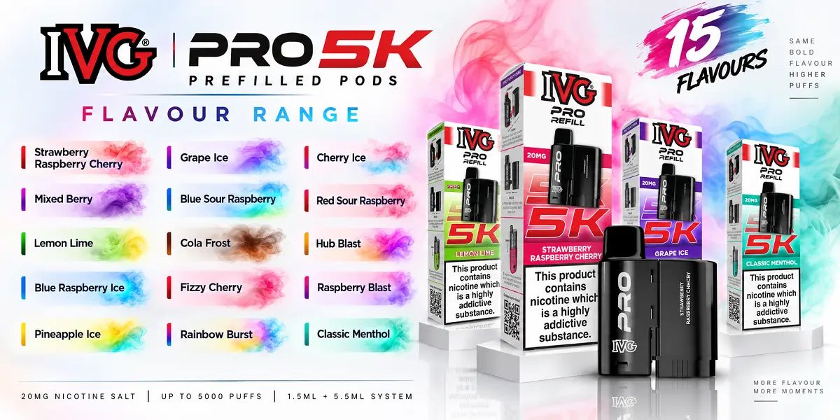 IVG Pro 5K Prefilled Pods Flavour