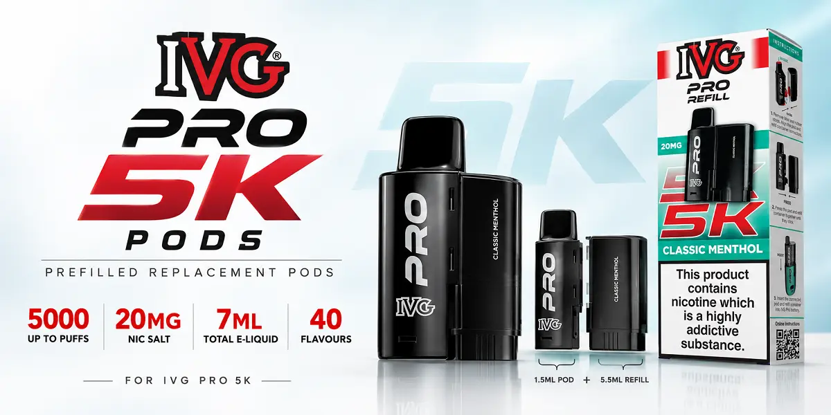 IVG Pro 5K Prefilled Pods Overview