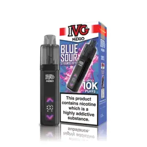 Blue Sour Strawberry IVG Nexio Prefilled Pod Kit