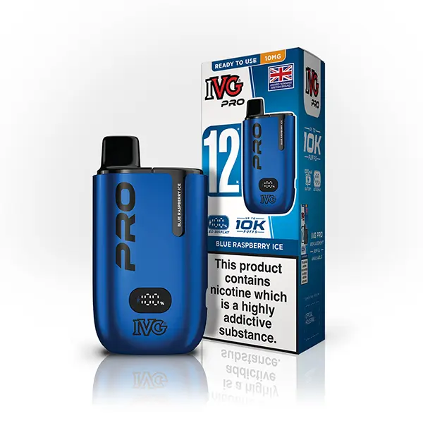 Blue Raspberry IVG PRO 12 Pod Kit | 10mg