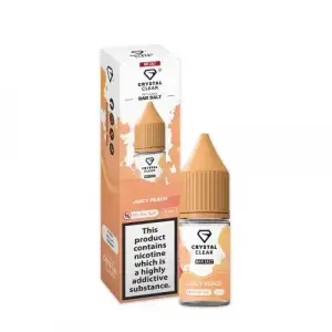 Juicy Peach Nic Salt E-Liquid by Crystal Clear Bar Salts 10ml