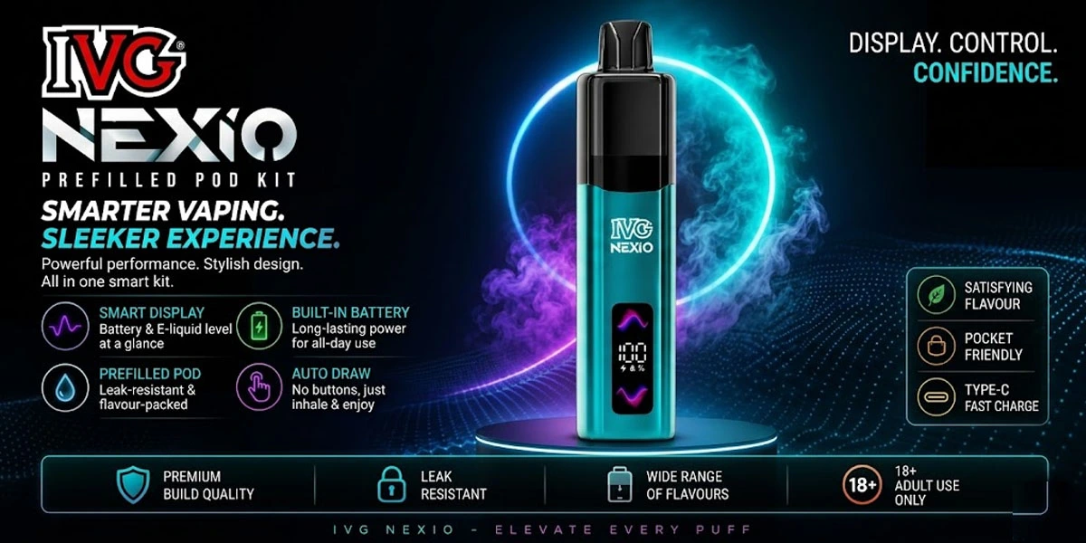 Key Features of IVG Nexio Prefilled Pod Kit