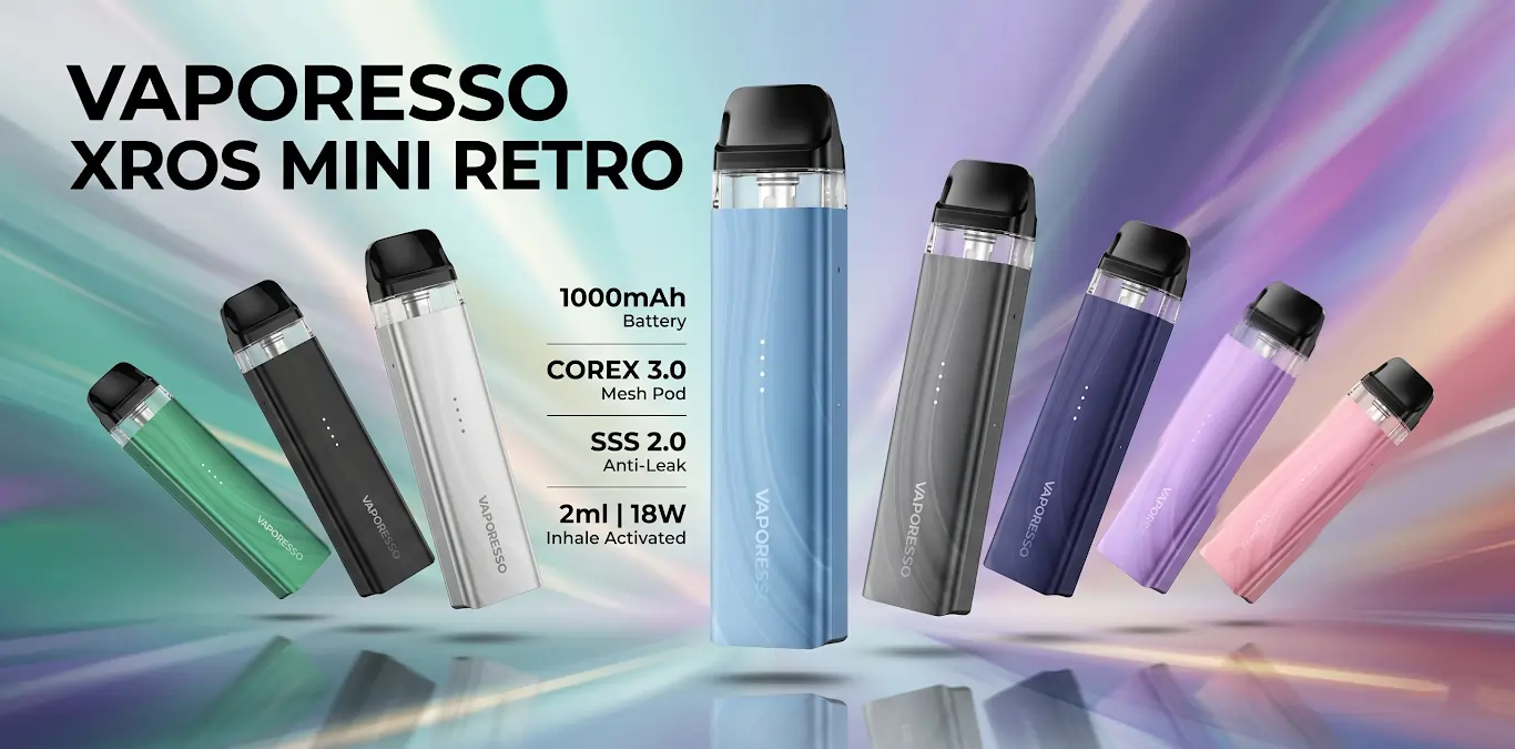 Key Features of Vaporesso Xros Mini Retro Pod Kit