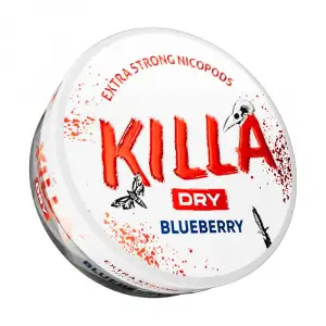 Blueberry Killa Dry Nicotine Pouches 16mg/g