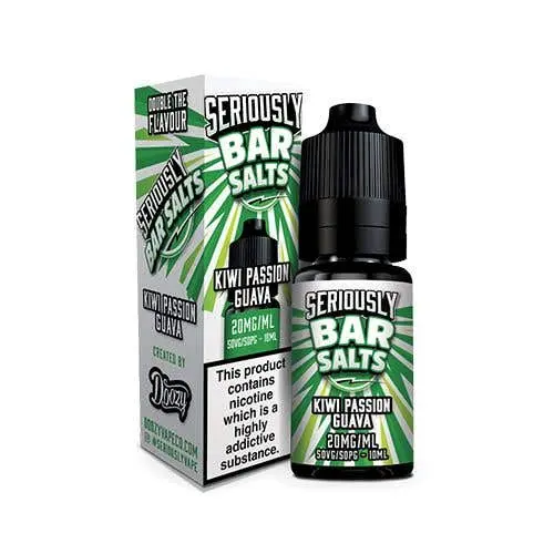 Kiwi Passion Guava Nic Salt E-Liquid by Seriously Bar Salts By Doozy 10ml