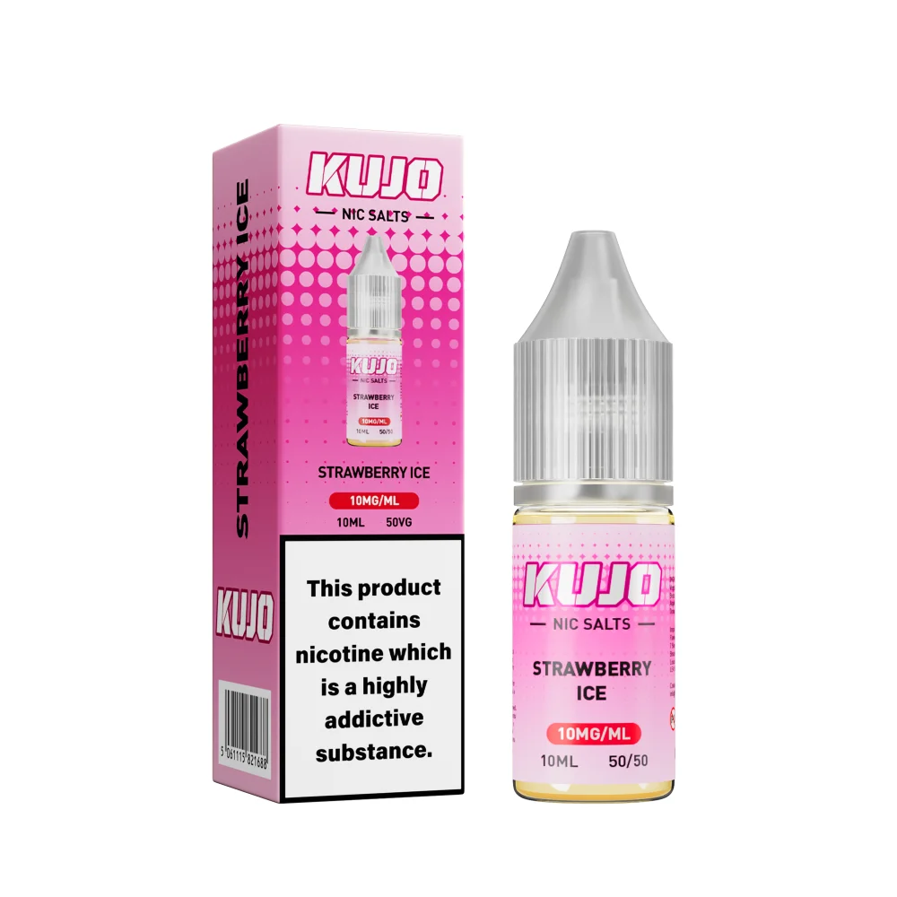 Strawberry Ice Nic Salt E-Liquid by Kujo 10ml