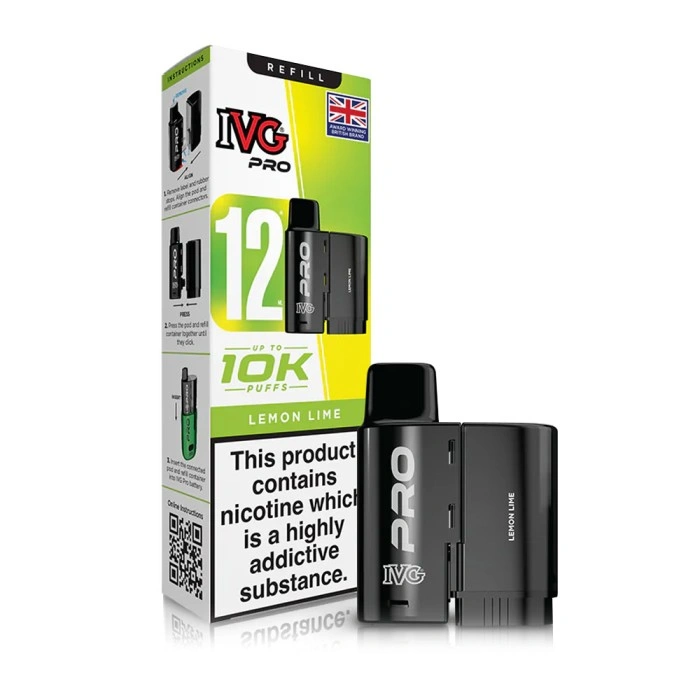 IVG Pro 12 Prefilled Pod - Lemon Lime | 10mg