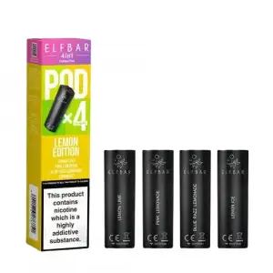 Elf Bar 4 in 1 Prefilled Pods (Pack of 4) | Lemon Edition