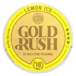 Lemon Ice Nic Gold Rush Nicotine Pouches by Gold Bar