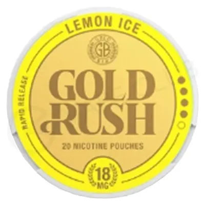  Lemon Ice Nic Gold Rush Nicotine Pouches by Gold Bar 