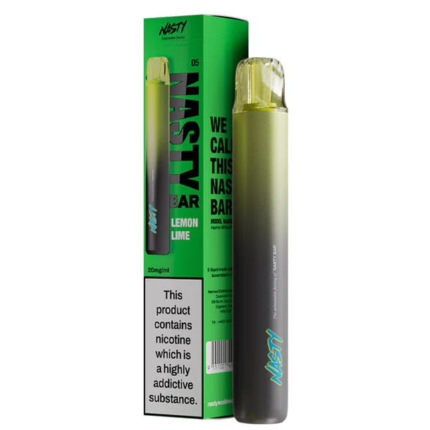  Nasty Bar 600 Disposable Vape - Lemon Lime 