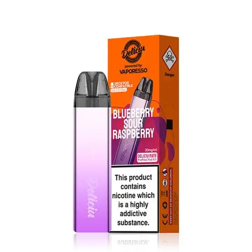 Vaporesso Deliciu Mate Vape Pod Kit | Blueberry Sour Raspberry (Lilac Purple)